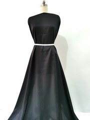 53” Wide Soft Natural Silk Cotton Charmeuse Fabric Dress,Gown,Sleepwear,Black