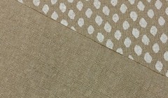 BALLARD DESIGNS ELLIE SNOW CREAM ANIMAL SPOTS THEME FABRIC 1.75 YARDS 55″W