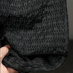 50*137cm Vintage 3D Red & Black Particle Woven Checkered Jacquard Fabrics Design
