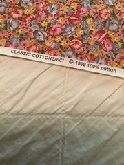 Classic Cottons Fabric 1998 Pansies Pinks & Lavender On Tan 3+ Yards X 45” Vtg