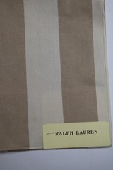 Ralph Lauren Fabric Remnant 25″x26″ “Emeline Stripe” Color: Bisque Portugal