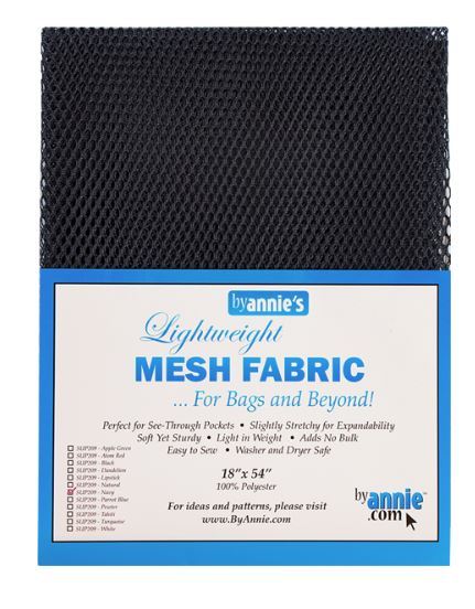ByAnnie Navy Lightweight Mesh Fabric 45 x 137cm (18 x 54″)