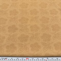 Brown Florals Tone-on Tone Unbranded Cotton EXTRA WIDE BY THE YARD 36″ x 115″