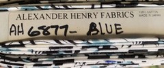 AH Regent Skulls Fabric OOP BTHY Alexander Henry OOP RARE HTF By The 1/2 Yard