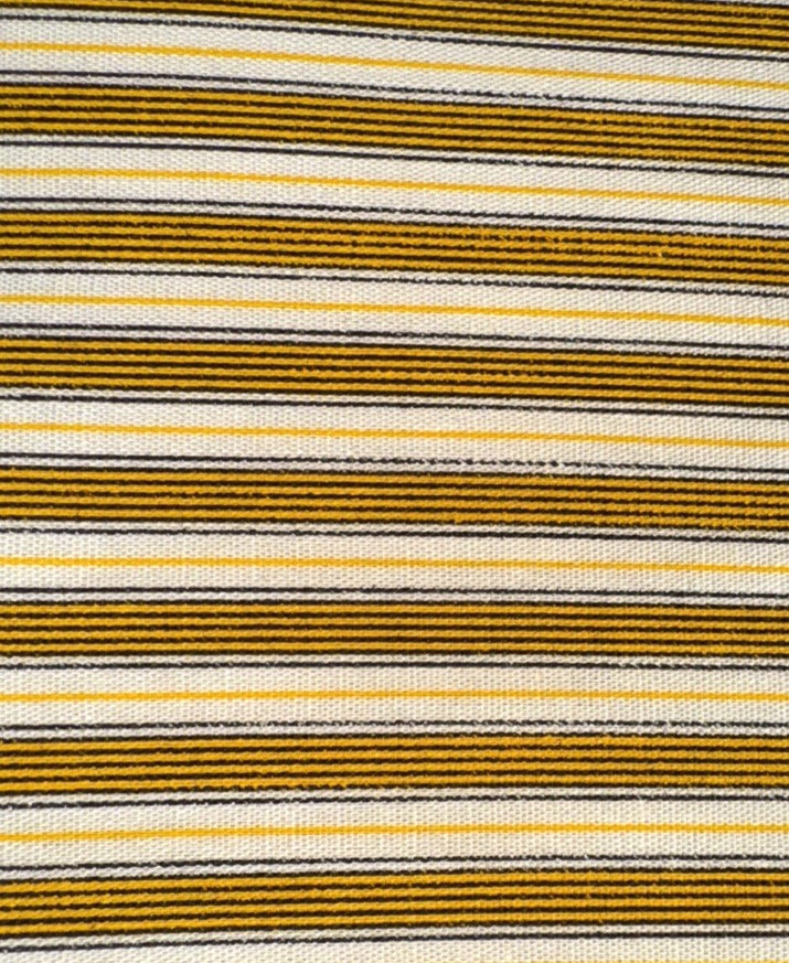 1920’s Gold Black Yellow White Fine Striped Cotton Shirting Fabric BT Half Y #25