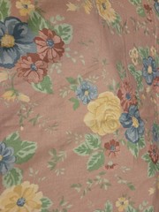 Floral Dusty Rose Color 52″ X 138″ Fabric Curtains Clothes Pillows Etc