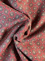 Fabric VTG 70s Couleur International Retro Geometric Medallion Soft Drape 36×60″