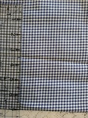 REMNANT Navy Blue & White 1/16″ Micro-Gingham Check Fabric 16″ x 23″