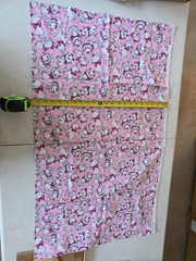 BonEful FABRIC FQ Cotton Quilt Pink White Aristocat Disney Kitten Cat Paris Dot