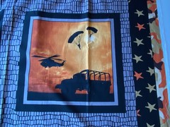 PAINTBRUSH STUDIO FABRIC~Defenders Freedom~DESERT STORM~Vietnam~10 PANELS~Dog~