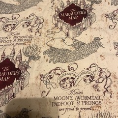 New Cotton Jersey #238001 Fabric Harry Potter HP Approx 60×35”Marauder’s Map