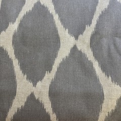 West Elm Braemore Fabric 54” x 84” Gray & Cream Geometric Design