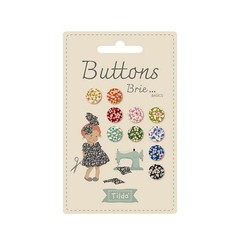 Tilda Fabrics Brie Basics Buttons .4 in (10 mm) 10 pcs