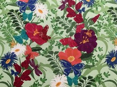fabric Flower And Butterfly By M, Liss 43″ X 36” BTY 971
