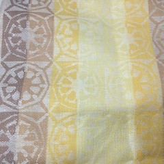 VTG Le Jacquarde France Fabric Table Runners Placemates 4 Yds L x 20″ W READ