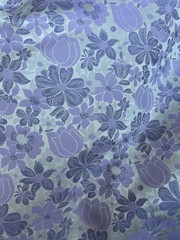 Purple Lavender Lilac Floral embossed Brocade Fabric By the Yard 64″ Wide