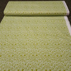 Southern Hospitality BTY P&B Textile Tonal Green Floral Olive on Light Green