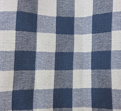 1 Yd 27″ Gingham in Color Denim Pindler 54″ W Solution Dyed Acrylic Outdoor