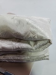 Off White Floral Satin Damask Sewing Interior Fabric 44″w X 1.6yds Drapery
