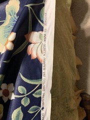 P Kaufman Scotchgard Navy Blue Multi Passage To India 54”wide