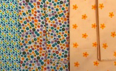 Lot of 5 Floral Cotton/Poly Blend Fabric 1/3 Yard Pieces 3 Yards FL5