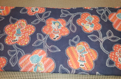 VINTAGE HOLLY HOBBY FABRIC 2 YARDS 9 INCHES