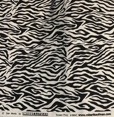 Zebra Print Black & White Fabric“ The Wild Side” Dan Morris & Robert Kaufman BTY