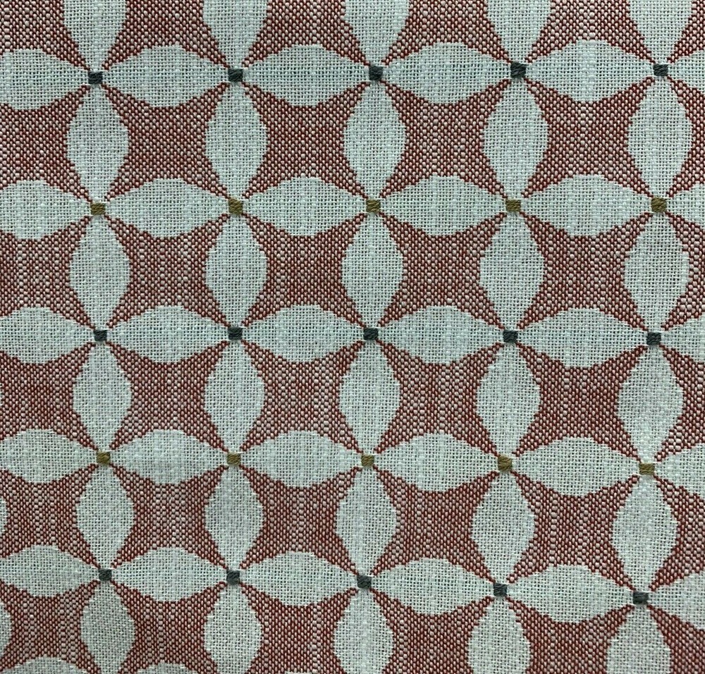 VALDESE INSIDEOUT PERFORMANCE UPHOLSTERY FABRIC STARGAZE IN SCARLET BY THE YARD