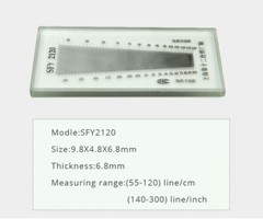 Glass Fabric Weft Warp Density Mirror Warp & Weft Density Measuring Scale 1PC
