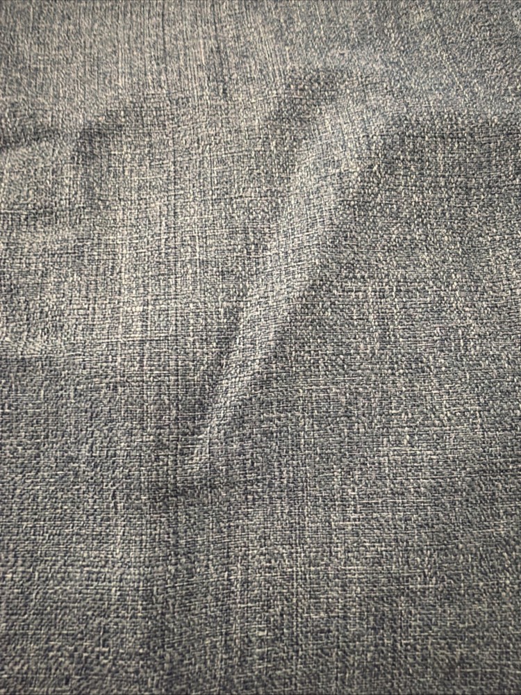 5 Yards Of Blue Linen/cotton Blend Fabric Sold By The Yard