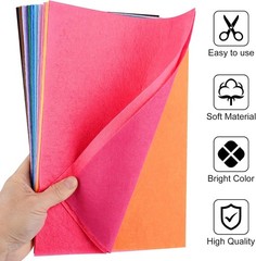 Felt Craft Sheet Set – 20 Assorted Colors 8×12