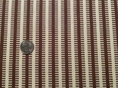 1YD SOANE BRITAIN Jajim Stripe Chestnut Artisanal Warp Weave Fabric $770 Retail