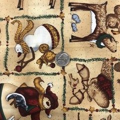 Frosty Friends Teresa Kogut Northern Christmas Cotton Fabric 1/2 Yd 18″ x 45”