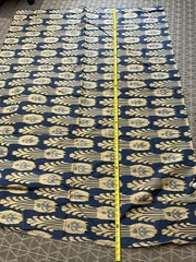 Fabric Remnants Blues 3 PCs Main Piece Is 78” X 54” + 2 Smaller Blue PCs