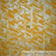 BonEful Fabric FQ Cotton Quilt White Rainbow Fruit Stripe Strawberry Blue*berry