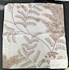 COLEFAX & FOWLER Rochelle in Beige 17 x 18 1/4″ Embroidered Fabric Sample