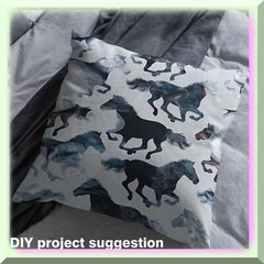 Abstract Horse Fabric 36×58 inches for indoor outdoor projects