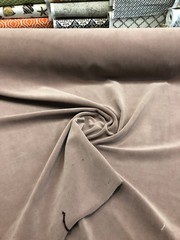 Taupe Velvet Drapery Upholstery 20 oz Fabric by the yard