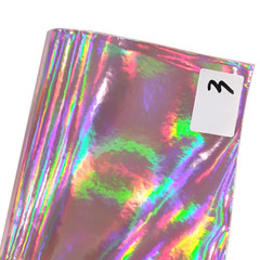 0.8mm Faux Leather PU PVC Fabric Craft Shiny Laser DIY for Bag Cloth 1 Yard