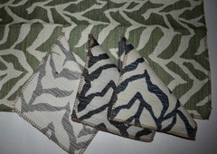 Lot 14 pcs Large 13″x26″ UPHOLSTERY FABRIC SAMPLES Woven Mixed Colors & Patterns