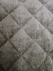 Vtg heavy high end quilted sage chenille upholstery fabric 36″ x 50″