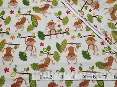 Lot BABY CHILDREN ANIMALS 5 Half Yards 1 Panel 4 Yards Cotton Fabric Bundle