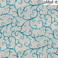 Winter Wishes cotton quilt fabric QT fabrics Holiday 28858-W Dark Teal Scroll