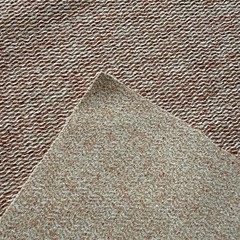 Bouclé Upholstery Fabric Remnant Cotton Blend Off White Earthy Pink 1yd # IRREG.