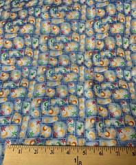 “ Our World “ Celestial Fabric By Running Rhino & Balson Hercules Red Blue BTHY