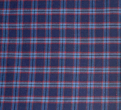By 1/2 Yd Blue & Red Woven Plaid Check Cotton Fabric BTHY 18″ X 44″