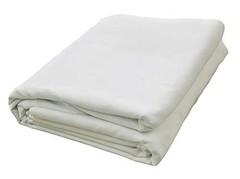 Bleached White Muslin Fabric – 10 Yards Medium Weight Cotton Draping Textile 60″