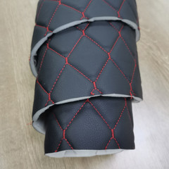 63” Quilted Faux Leather Foam Fabric Waterproof Car Upholstery Sewing Material