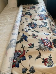 Vintage Waverly Lady Liberty Legacy Decorator Floral Fabric 10.5 Yds X 54”