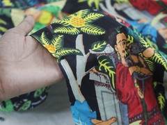Indian Black Farida Kahlo Printed Cotton Fabric Beautiful Dressmaking Fabric US